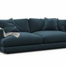 Диван Фиеста Мебель Ибица велюр Vivaldi 14 синий