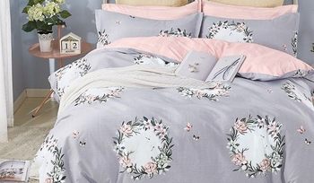 Комплект постельного белья розовое Kingsilk VX-112